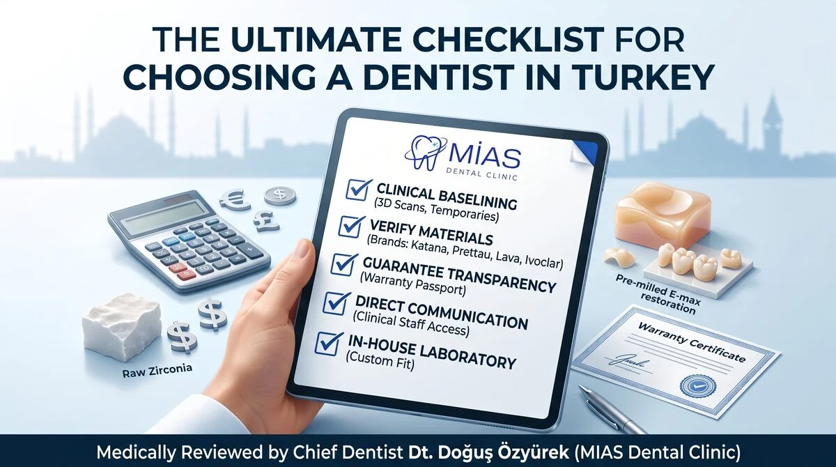 Türkiye'de zirkonyum ve e-max kaplama markası doğrulama