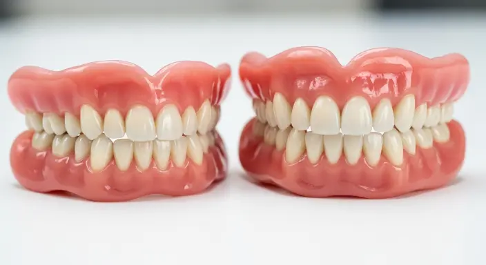 Two Full Dental Protezi White Background